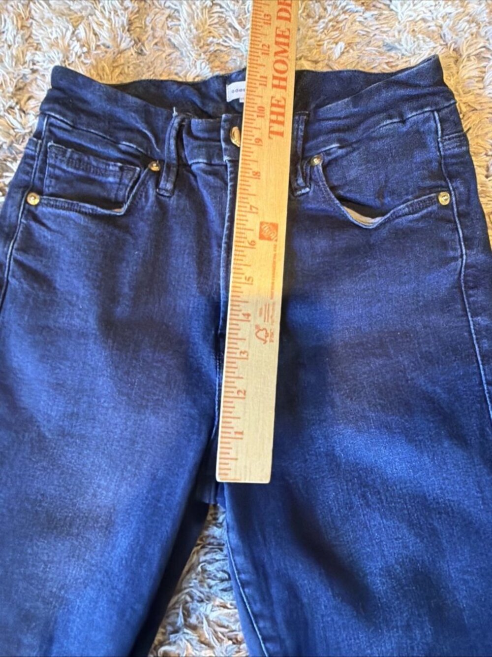 GOOD AMERICAN Skinny Dark Wash Stretch Jeans Women’s 4/27 - Picture 5 of 8